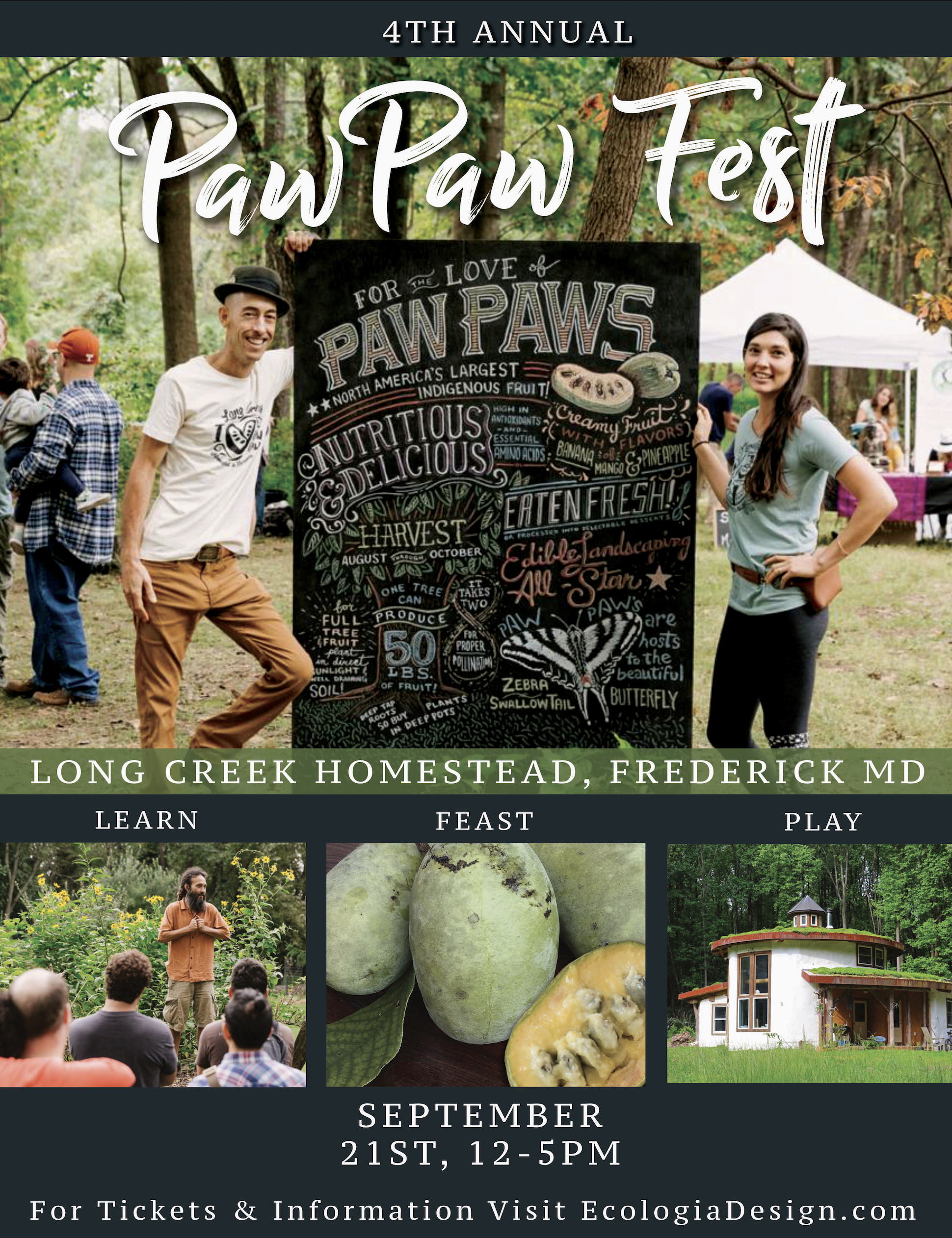4th Annual Paw Paw Festival! LongCreek Homestead Ecologia Design