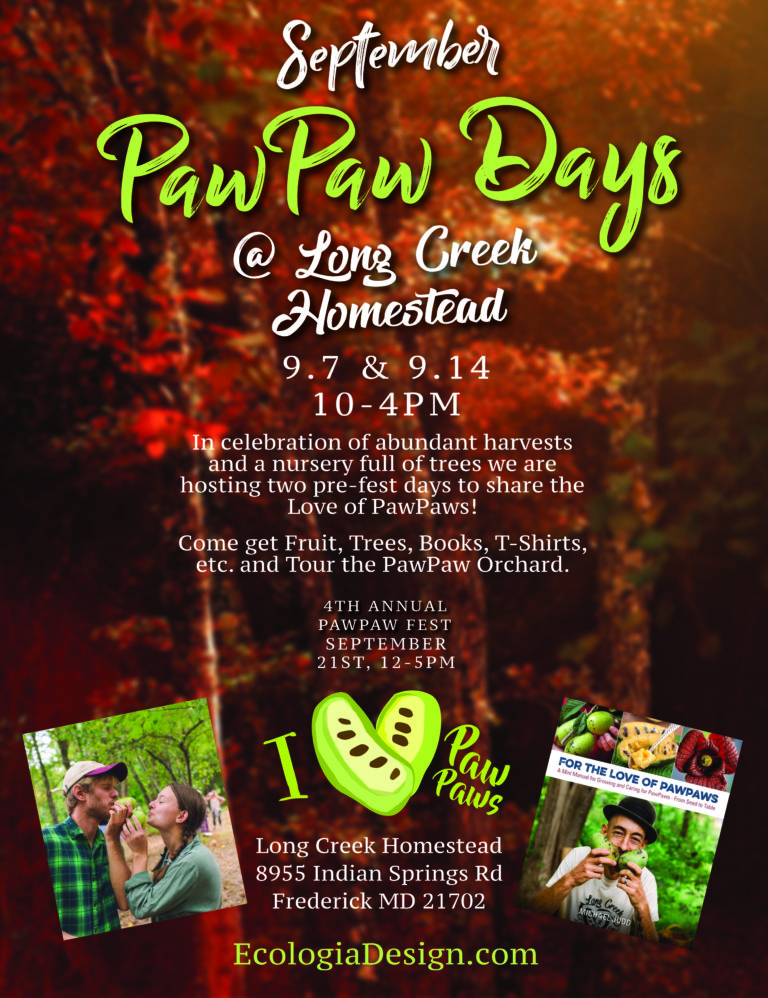 pawpaw days poster Ecologia Design / 240.344.5625
